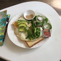 Avocado vegetarian toast at Avos & Mango in Hoi An