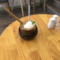 Coconut coffee is delicious at Avos & Mango in Hoi An