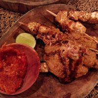 Satay tempeh at Ithaka in Canggu