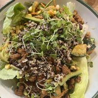 Okra salad   at Ohkajhu Organic Restaurant in Bangkok