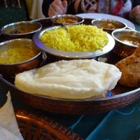 tali, all vegan. Hm, so good.  at Kitchens Of India in Bremen