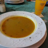 vegan vegetabe soup. For free at lunchtime at Kitchens Of India in Bremen