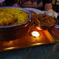 rice, tofu and mixed vegetables at Kitchens Of India in Bremen
