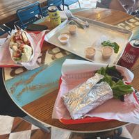 Portobello lettuce wrap and vegan meatball sub  at Zunzi's in Savannah