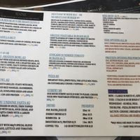 Mains menu at M&Js Eatery in Bedford