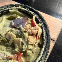 Real duck instead of vegan, with fat and skin on it  at Little Thai Kitchen in Rye