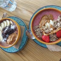 Smoothie bowls! at Rubik's Superfood & Coffee in Patras
