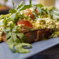 Scrambled tofu  at Rubik's Superfood & Coffee in Patras