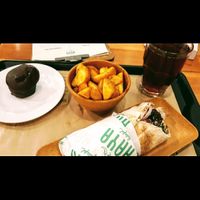 Delicious falafel at Haya Falafel in Sao Paulo