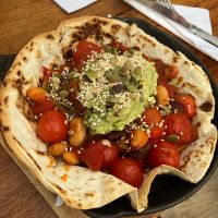 Vegan huevos rancheros 🌱👌 at Apple Store Cafe in Scorton
