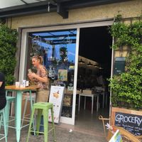 Beautiful outdoor cafe at NaturalMente in Varenna