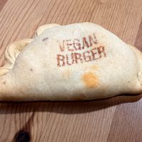 Beyond Burger and vegan cheese empanadas 😋  at Pasteleria Serra in Gandia