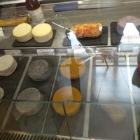 home-made vegan cheese variations at Pasteleria Serra in Gandia