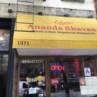 Ananda Bhavan outside at Adyar Ananda Bhavan in New York City