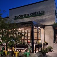 Outside at Flower Child in Boulder