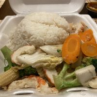 "Happiness shrimp rice” at Delish in Temecula