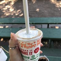 Chocolate small milkshake  at Next Level Burger - Potrero Hill in San Francisco