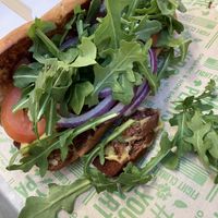 Sliced steak sandwich  at Next Level Burger - Potrero Hill in San Francisco