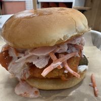 Buffalo chik’n burger   at Next Level Burger - Potrero Hill in San Francisco