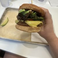 signature burger with american cheese  at Next Level Burger - Potrero Hill in San Francisco