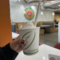 Orange Cream Shake (in Soy Base) w/Whip - HELLA sweet! Good thing I got a small 🤪💗  at Next Level Burger - Potrero Hill in San Francisco