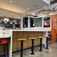 The waiting area at Next Level Burger - Potrero Hill in San Francisco