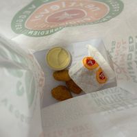 Nuggets with honey mustard dipping sauce at Next Level Burger - Potrero Hill in San Francisco