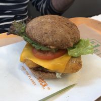 Fishless sandwich  at Next Level Burger - Potrero Hill in San Francisco