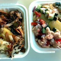 Beyond Ballpark Dog and Veggie Brat with Chz at Next Level Burger - Potrero Hill in San Francisco