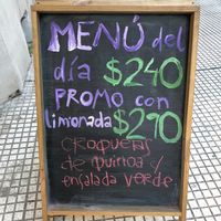 Daily special  at Mercado Verde - Sarandi in Montevideo