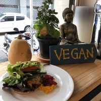 Pitta lunch  at Mercado Verde - Sarandi in Montevideo