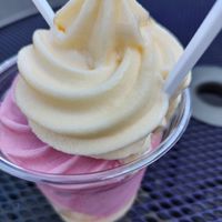 Pineapple strawberry whip at Toni's Treats in Malaga
