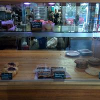 Baked goods on display at Sweetpea Baking Company in Portland