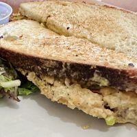 In-Tuna toasted with cashew cheesee  at Sweetpea Baking Company in Portland