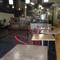 inside seating at Sweetpea Baking Company in Portland