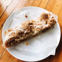 Vegan Peach Cobbler Pastry at Sweetpea Baking Company in Portland