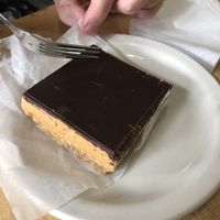 AMAZING chocolate peanut butter bar at Sweetpea Baking Company in Portland