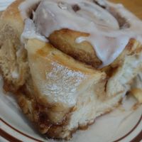 Cinnamon roll at Sweetpea Baking Company in Portland