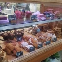 display case at Sweetpea Baking Company in Portland