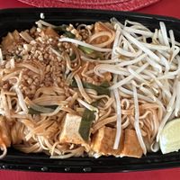 Pad Thai made vegan and gluten-free!  at Thai Canteen in Davis