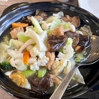 Mixed veg and tofu   at Cameleon Vegetarian Bean Curd in Kuala Lumpur