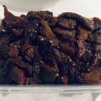 BBQ charsiew pork  at Cameleon Vegetarian Bean Curd in Kuala Lumpur