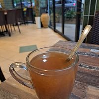 Ginger tea at Cameleon Vegetarian Bean Curd in Kuala Lumpur