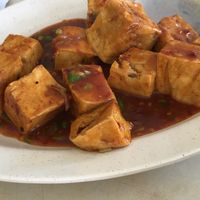Spicy bean curd  at Cameleon Vegetarian Bean Curd in Kuala Lumpur