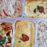Enchilada, rice and nachos at Mexican Fire Garden in Kettering