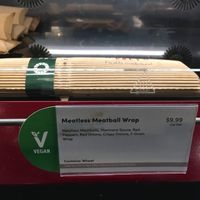 Vegan meatball wrap at Pret A Manger - Ave of Americas in New York City