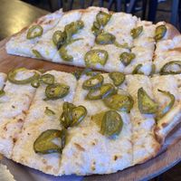 Vegan jalapeño cheesy bread. Heckin delicious  at G's Pizza - Howard Ave in New Orleans