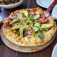 10' Vegan Rainbow pizza at G's Pizza - Howard Ave in New Orleans