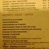 Vegane Vorspeisen at Gran Sasso Pizzeria in Bingen Am Rhein