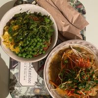 Bolognese and Moroccan stew at Le Botaniste - Soho in New York City